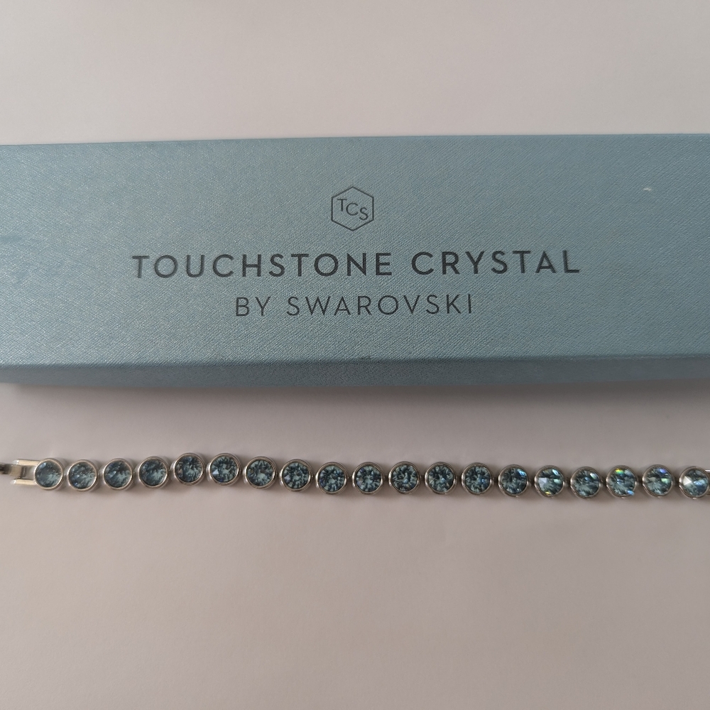 Touchstone Crystal Aquamarine Ice Bracelet